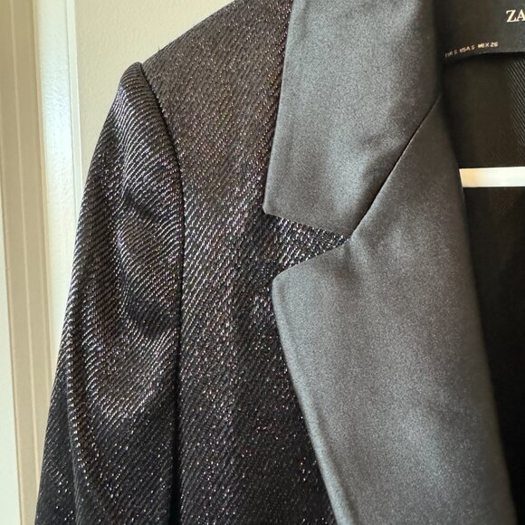 Zara Sparkle Black Blazer - Picture 6 of 6